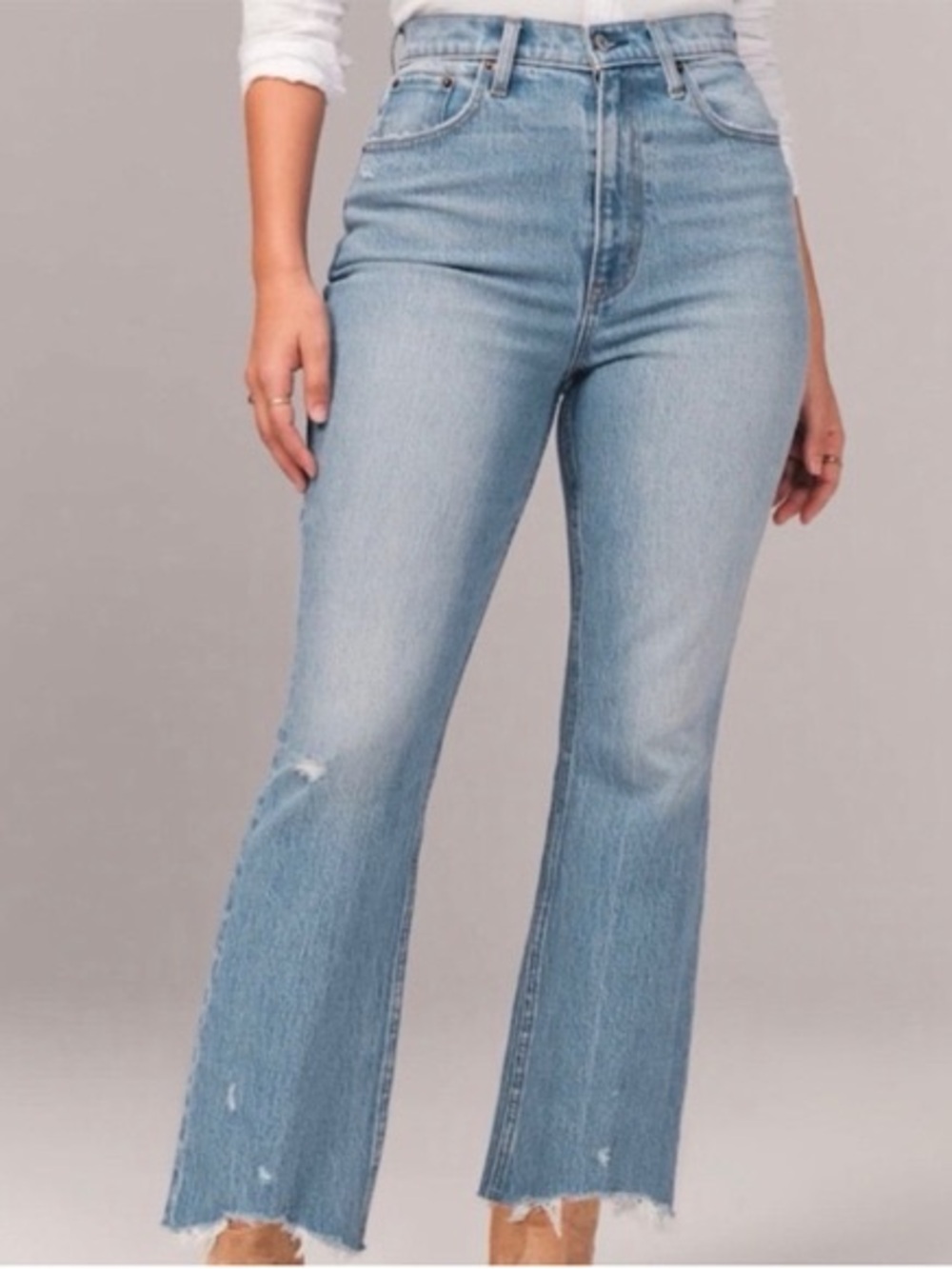 Abercrombie Curve Love Kick Flare Jeans 27/4R Ultra High Rise